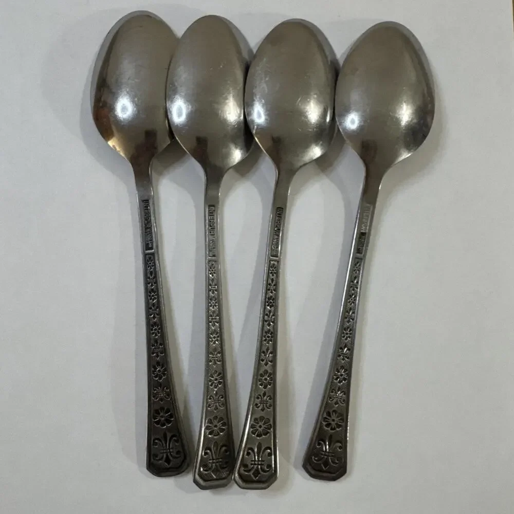 4 Tablespoons - Vintage Interpur Florenz 1960s - Stainless Flatware